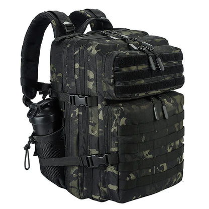 Sac à dos tactique 45 L avec système MOLLE et compartiment PC