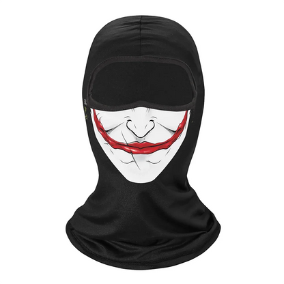 Cagoule masque intégral imprimé, protection visage adulte