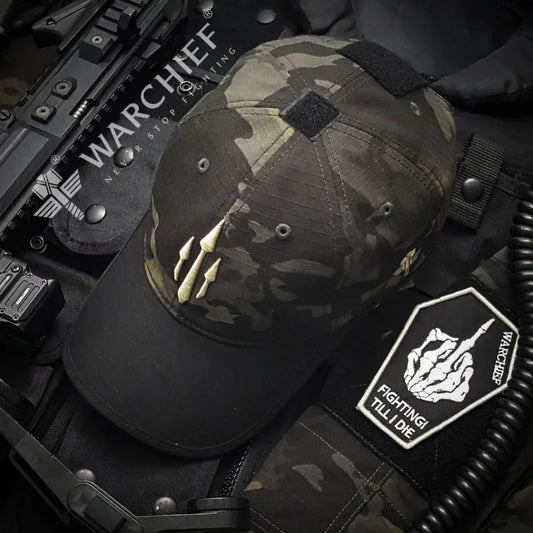 Casquette Tactique Warchief Poseidon – Camouflage Militaire – Ripstop Résistant – Unisexe – Outdoor 4 Saisons - BLACKBEARD OUTDOOR INDUSTRIES