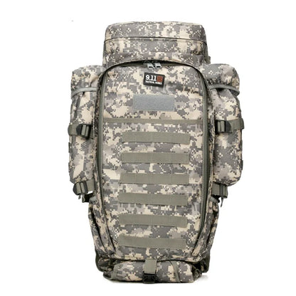 Sac à Dos Tactique WOLF ENEMY 911 MOLLE 60-70L – Double Compartiment Fusil, Nylon Imperméable | Chasse, Randonnée, Militaire | 9 Coloris