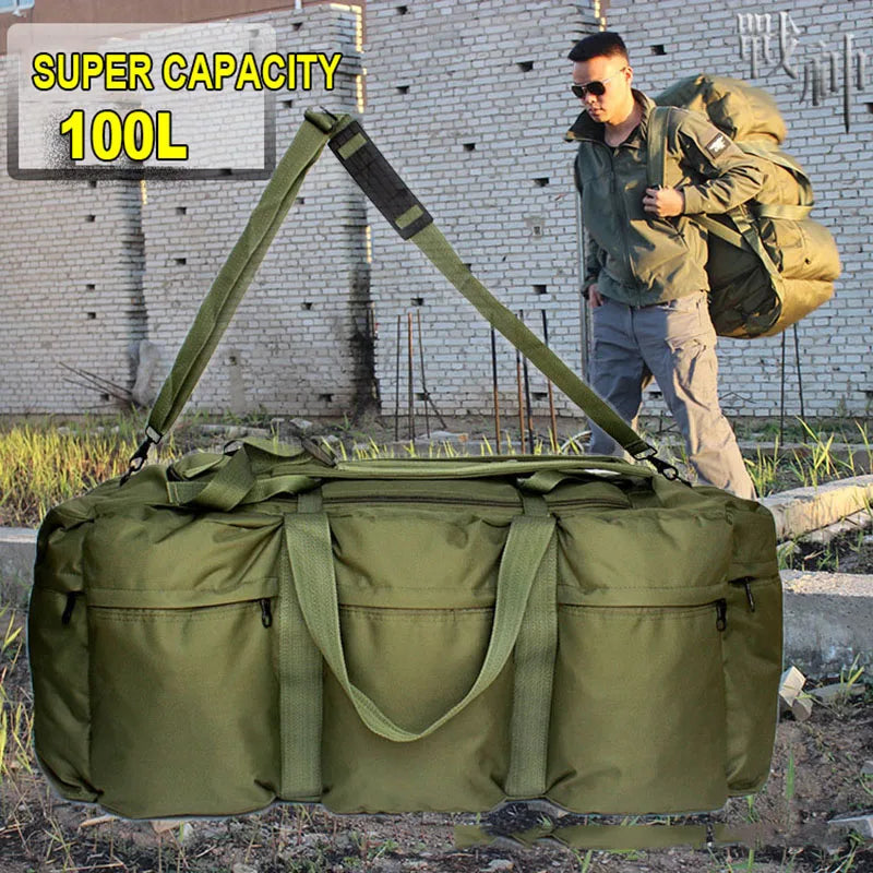 Sac à Dos Super Grand Volume 100L - Imperméable - Camping, Randonnée, Voyage - Unisexe - BLACKBEARD OUTDOOR INDUSTRIES