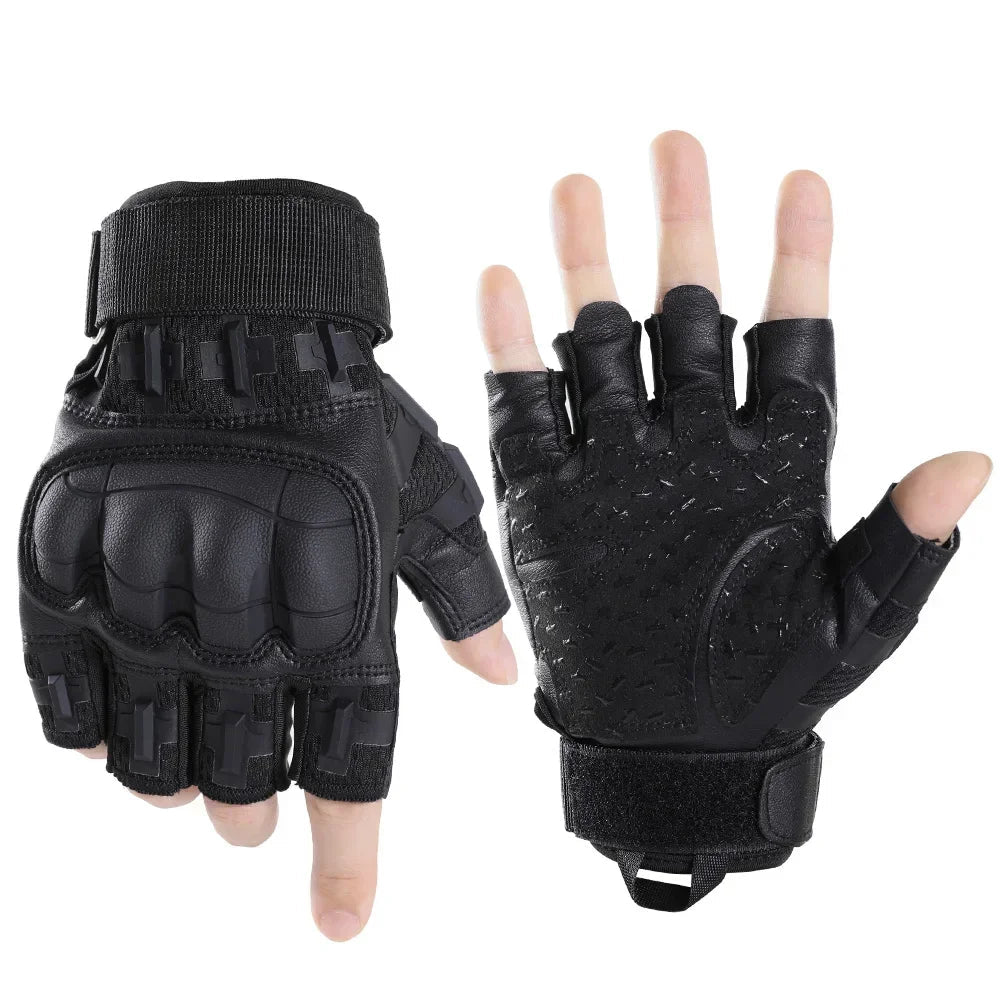 Gants Tactiques écran Tactile – Coque Rigide, Antidérapants, Doigts Complets ou Coupés