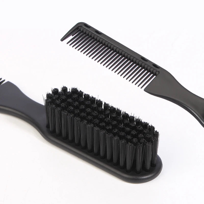 Brosse Peigne Double Face – Barbe & Coiffure Unisexe, Style Barbier Vintage, 17 cm