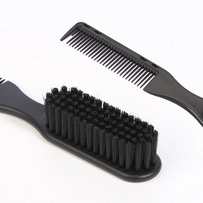 Brosse Peigne Double Face – Barbe & Coiffure Unisexe, Style Barbier Vintage, 17 cm