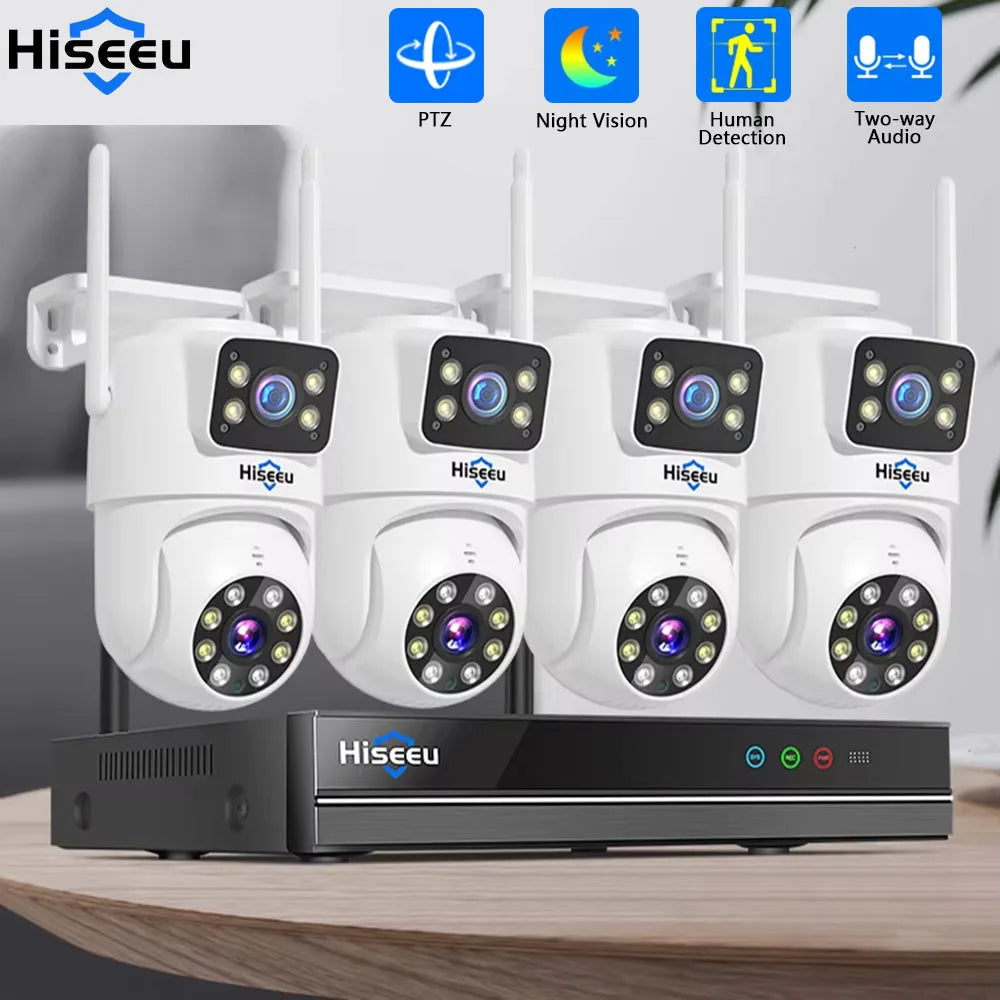 Kit Vidéosurveillance Sans Fil 3K 6MP — NVR 10 Canaux WiFi avec Caméras IP Extérieures - BLACKBEARD OUTDOOR INDUSTRIES