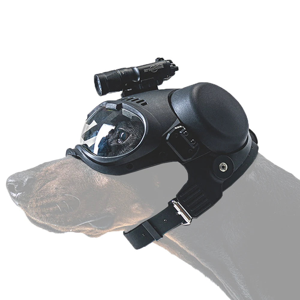 Casque tactique K9 pour chien avec lunettes protection - BLACKBEARD OUTDOOR INDUSTRIES