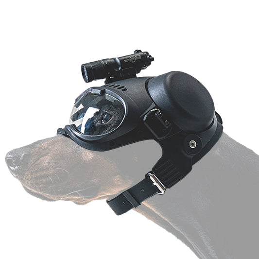 Casque tactique K9 pour chien avec lunettes protection - BLACKBEARD OUTDOOR INDUSTRIES