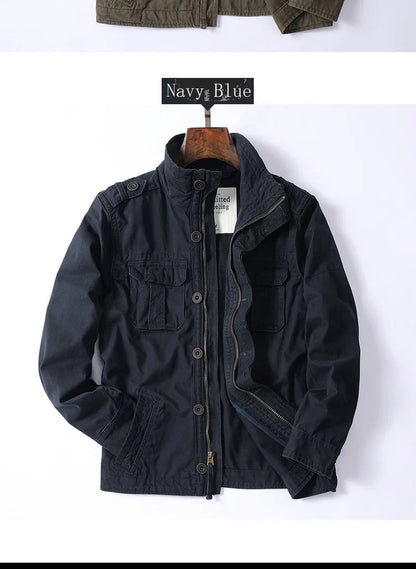 Veste Cargo en Denim pour Homme - Style Rétro avec Poches Multiples BLACKBEARD OUTDOOR INDUSTRIES