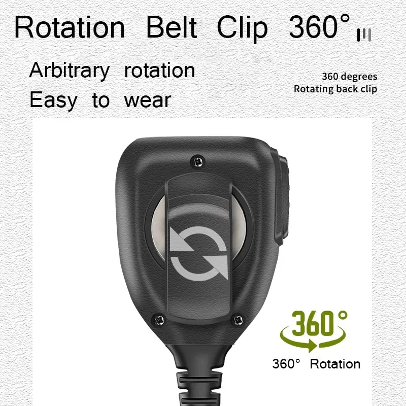 Baofeng BF-780 PTT Microphone à Distance pour Radio Walkie Talkie – Résistant à l'Eau pour Modèles UV-25L, M-5R, Quansheng UV-K5, UV-K6 et plus - BLACKBEARD OUTDOOR INDUSTRIES