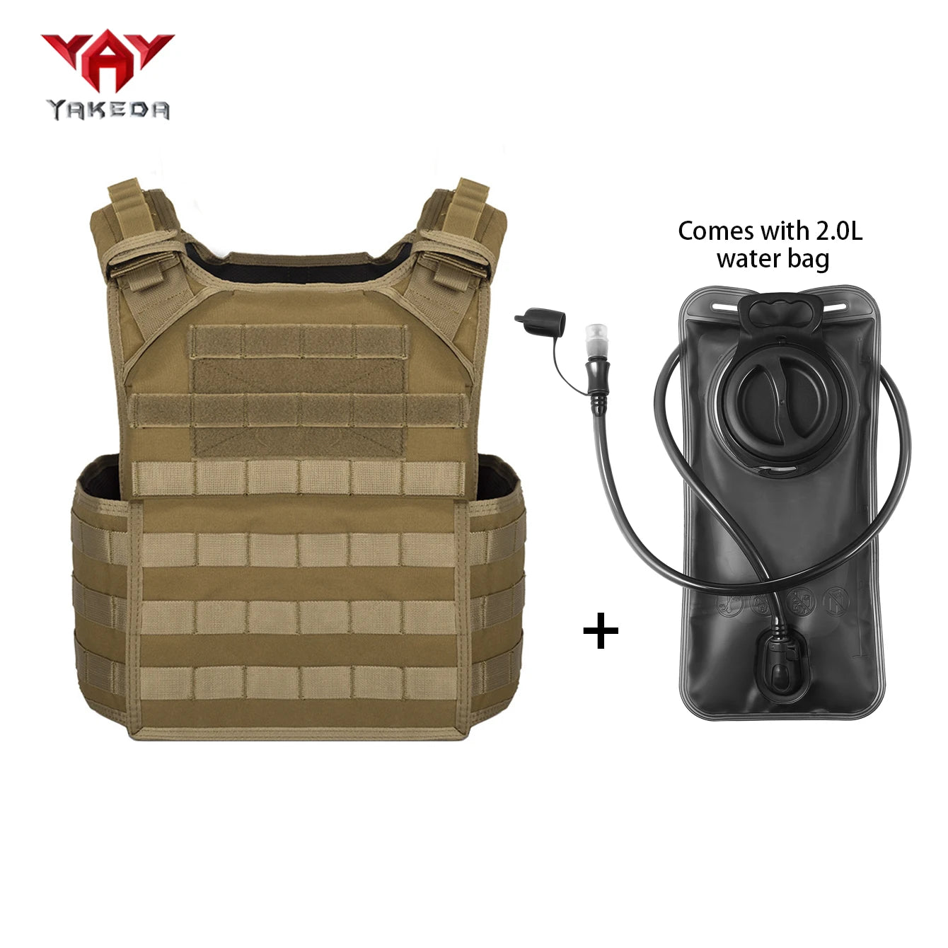 Porte plaque CPC YAKEDA avec sangle ajustable et système molle - BLACKBEARD OUTDOOR INDUSTRIES