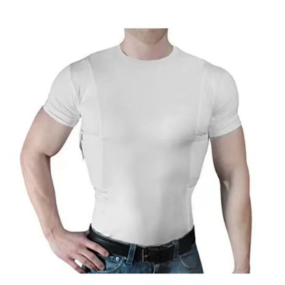 T-Shirt Tactique Homme Concealed Carry – Poche Holster Latérale | Col V ou Rond | S à 5XL - BLACKBEARD OUTDOOR INDUSTRIES