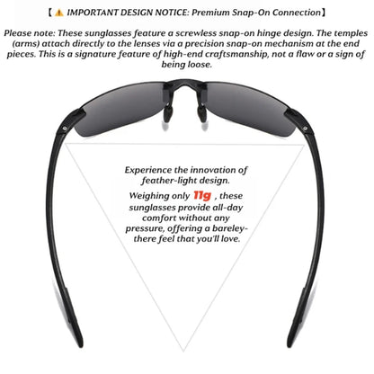 Lunettes Polarisées Ultra-Légères TR90 – Verres TAC UV400 | Conduite, Pêche, Outdoor