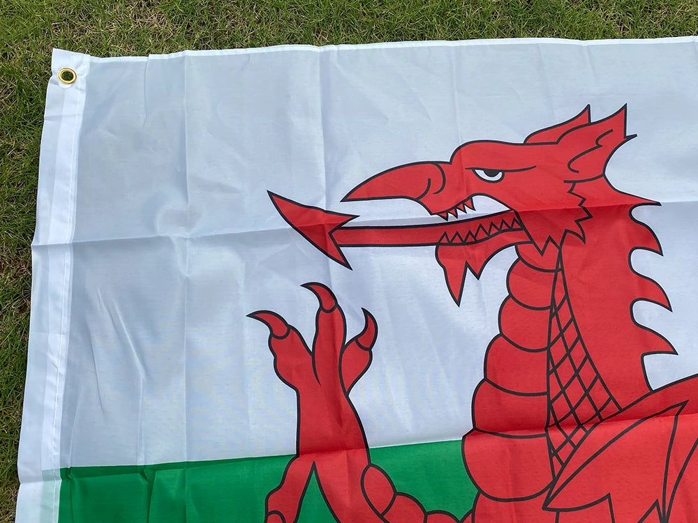 Drapeau du Pays de Galles (Wales) – 90x150 cm – Polyester – Drapeau du Dragon Rouge BLACKBEARD OUTDOOR INDUSTRIES