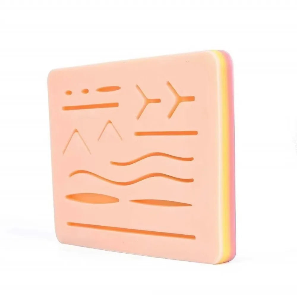 Pad de Suture en Silicone – Kit d'Entraînement Médical Étudiants & Chirurgiens – Simulation Peau Humaine