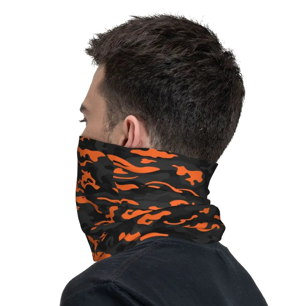 Tiger Stripe Camo – Bandeau Tour de Cou Hiver Multifonction pour Hommes et Femmes | Parfait pour Randonnée, Cyclisme, Sports Outdoor et Usage Quotidien - BLACKBEARD OUTDOOR INDUSTRIES