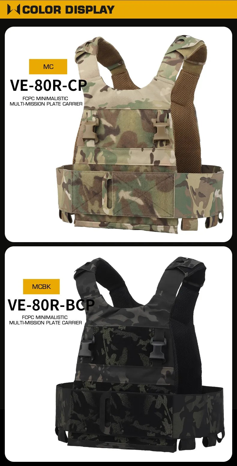 Gilet Tactique FCPC Minimaliste Multi-Mission – Fabrication en Cordura, Léger et Polyvalent, Veste de Chasse - BLACKBEARD OUTDOOR INDUSTRIES