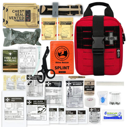 Trousse de Secours IFAK Rhino Rescue - Garrot, Pochette MOLLE Complète