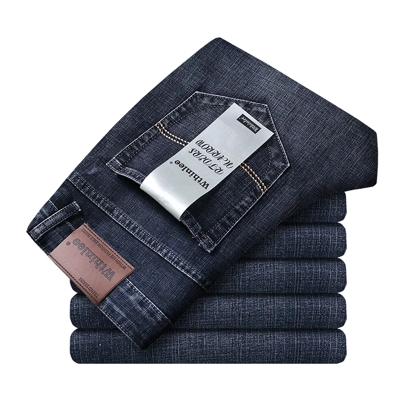 Jeans Business Homme – Coupe Droite Stretch, Bleu/Noir, Denim Classique BLACKBEARD OUTDOOR INDUSTRIES