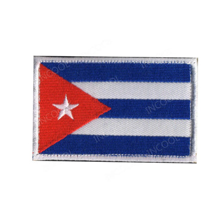 Patch Drapeaux Brodés Amérique et Caraïbes – 8×5 cm avec Velcro - BLACKBEARD OUTDOOR INDUSTRIES