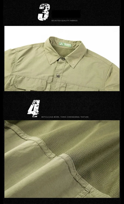 Chemise Tactique Homme Légère & Séchage Rapide Manches Longues • Résistante à l'eau • Anti-UV • Idéale Randonnée & Militaire - BLACKBEARD OUTDOOR INDUSTRIES