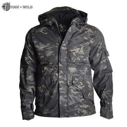 Veste Tactique Homme Hiver – HAN WILD Camouflage | Softshell | Polaire | Coupe-Vent | Randonnée | Chasse | Outdoor - BLACKBEARD OUTDOOR INDUSTRIES
