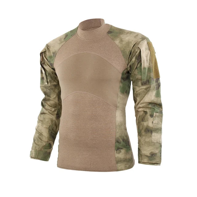T-shirt Tactique Homme – Camouflage, Manches Longues, Idéal pour le Combat, Airsoft, Paintball, Chasse - BLACKBEARD OUTDOOR INDUSTRIES