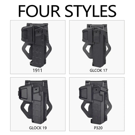Holster Tactique pour Pistolet Glock 17/18/19 et Colt M1911 – Compatible X300/X400 Lampe/Tactical Laser Ma boutique