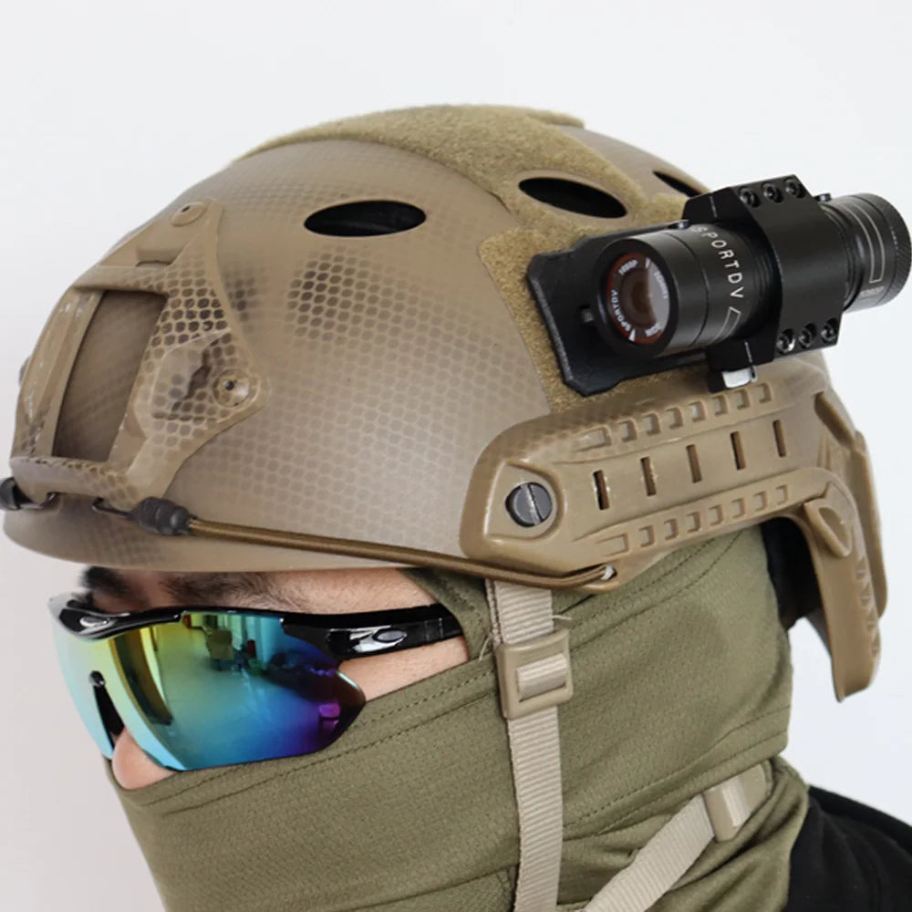 Caméra de Casque Tactique 720P/1080P – Caméra Sport avec Fonction Vidéo et Photo pour Chasse, Airsoft et Wargames BLACKBEARD OUTDOOR INDUSTRIES