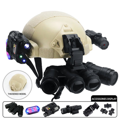 Kit Casque Tactique Enfant Airsoft – Vision Nocturne, Lampe & Visée Laser Multifontions - BLACKBEARD OUTDOOR INDUSTRIES