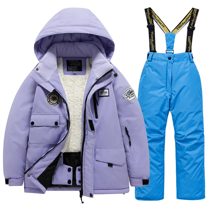 Combinaison de Ski Enfant – Imperméable, Chaude, Coupe-Vent | Garçon & Fille