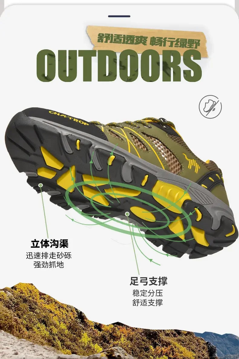 Chaussures de Randonnée Homme - Respirantes en Mesh, Légères et Résistantes - Chaussures de Sport pour Randonnée, Chasse et Activités Tactiques - BLACKBEARD OUTDOOR INDUSTRIES