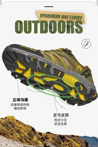 Chaussures de Randonnée Homme - Respirantes en Mesh, Légères et Résistantes - Chaussures de Sport pour Randonnée, Chasse et Activités Tactiques - BLACKBEARD OUTDOOR INDUSTRIES