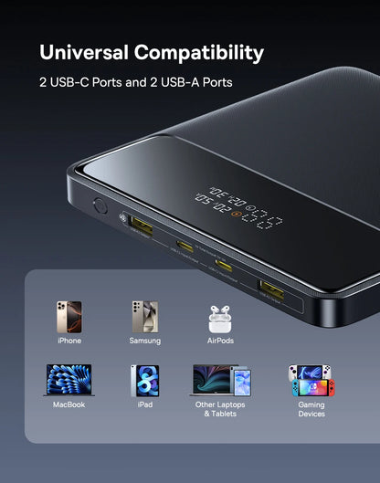 Baseus Power Bank 20000mAh – 100W PD – Charge Rapide pour Ordinateurs Portables, Smartphones et Tablettes - BLACKBEARD OUTDOOR INDUSTRIES