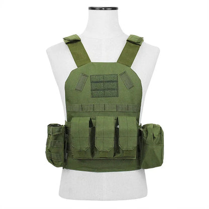 Gilet Tactique Enfant - Gilet Militaire Airsoft et Chasse Camouflage pour Enfants - Équipement Outdoor Paintball Molle BLACKBEARD OUTDOOR INDUSTRIES