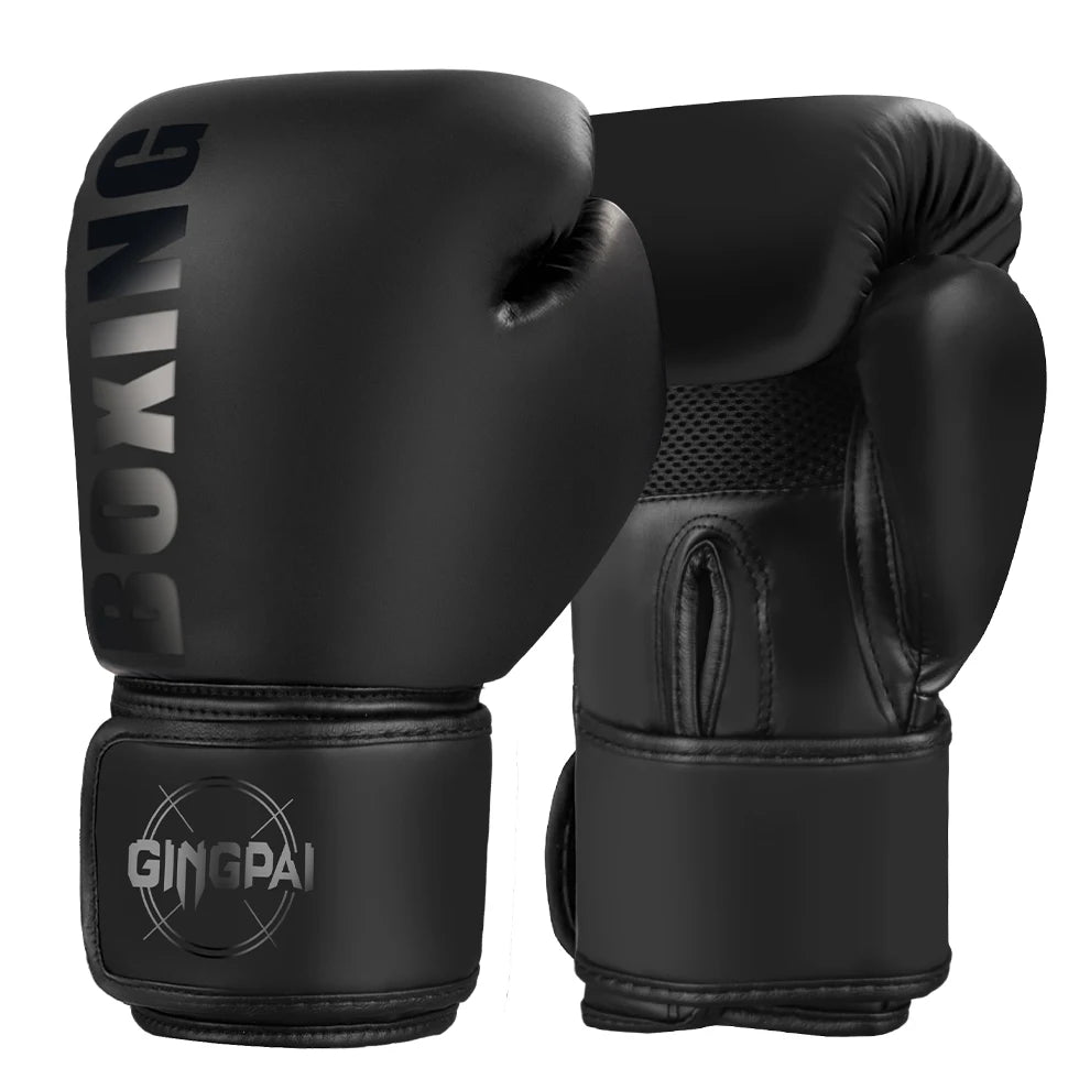 Gants de Boxe Cuir PU – MMA / Muay Thai / Sanda – 6 8 10 12 oz – Adulte & Enfant Unisexe - BLACKBEARD OUTDOOR INDUSTRIES