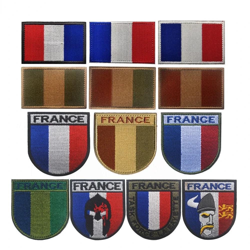 Patch Drapeau France IR Réfléchissant – Badge Tactique Brodé pour Casquette, Sac, Brassard - BLACKBEARD OUTDOOR INDUSTRIES