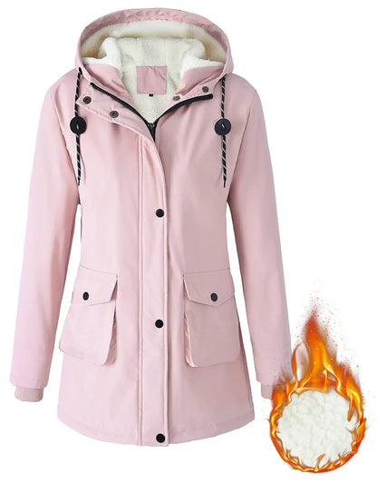 Parka longue femme à capuche – Doublure sherpa et coupe oversize