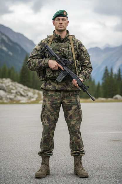 Ensemble Uniforme Militaire Suisse Camouflage TAZ 16 BUD – Veste + Pantalon Homme - BLACKBEARD OUTDOOR INDUSTRIES