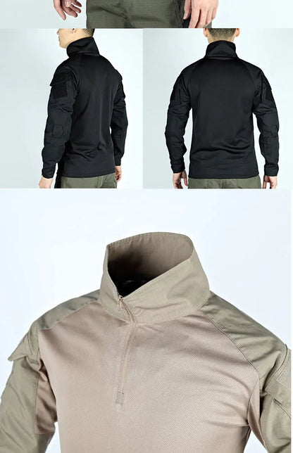 T-shirt Militaire à Manches Longues – Vêtement Tactique Respirant pour Entraînement, Chasse, Randonnée et Travail – Unisexe BLACKBEARD OUTDOOR INDUSTRIES