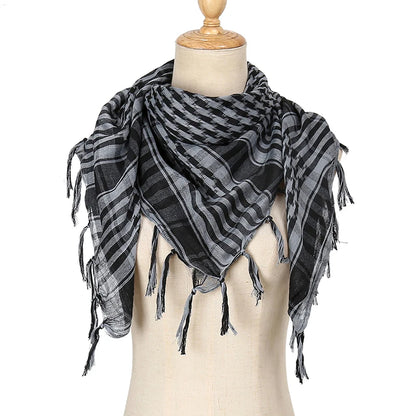 Shemagh Keffiyeh Tactique Désert – Écharpe Tête & Cou Unisexe 98x98 cm Polyester