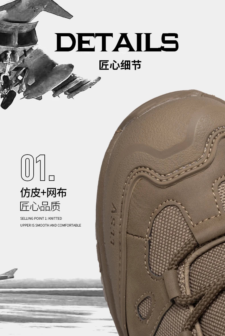 Bottes Tactiques pour Homme – Hautes, Lacées, Militaires, de Randonnée, en Cuir PU, Imperméables, Taille Plus, Unisexes, pour Escalade et Travail - BLACKBEARD OUTDOOR INDUSTRIES