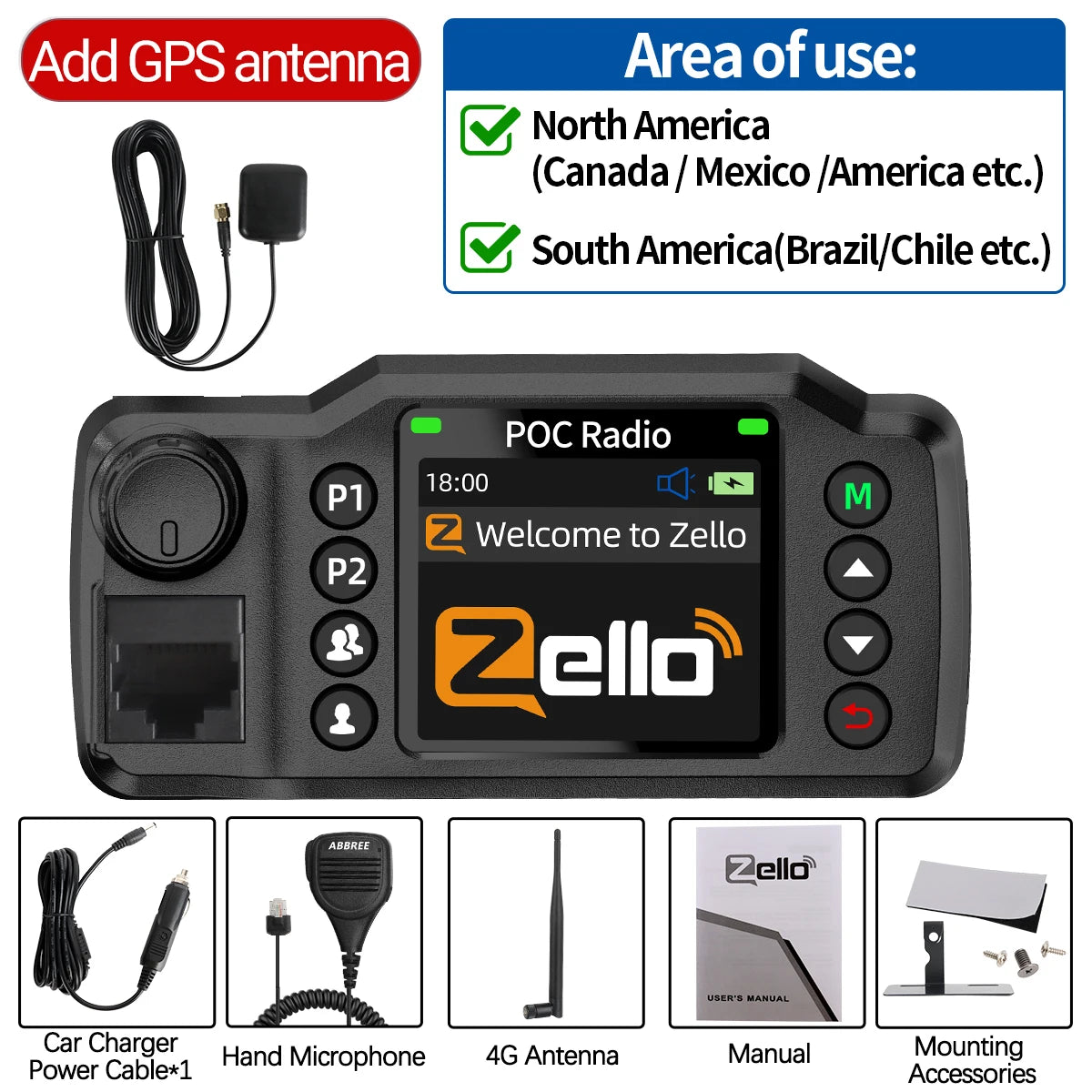 Radio POC 4G Véhicule Longue Portée – Talkie-Walkie Réseau GPS Double SIM Android WiFi Zello - BLACKBEARD OUTDOOR INDUSTRIES