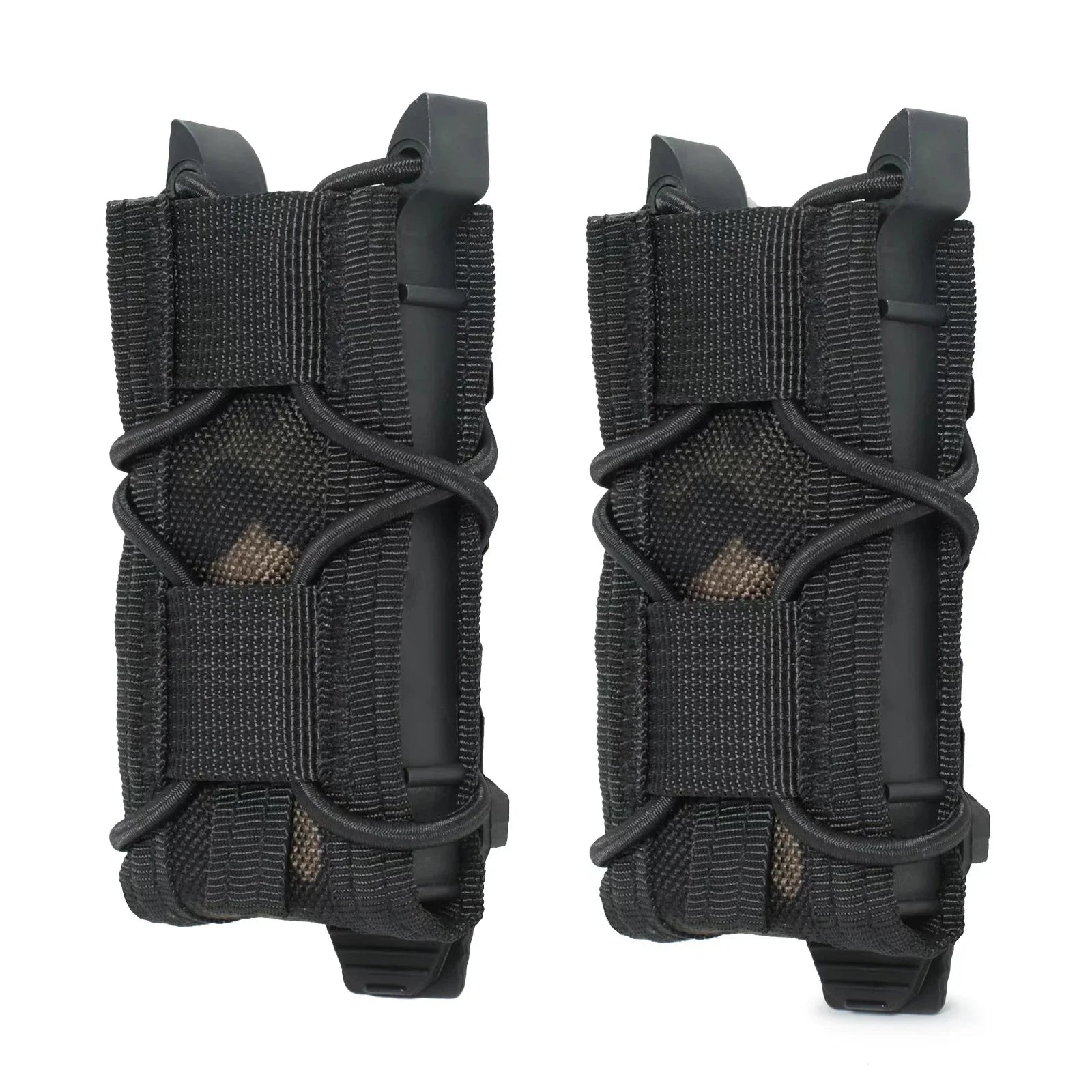 2 Pack Universal 9mm Single Pistol Mag Pouch – Porte-chargeur tactique MOLLE polyvalent - BLACKBEARD OUTDOOR INDUSTRIES