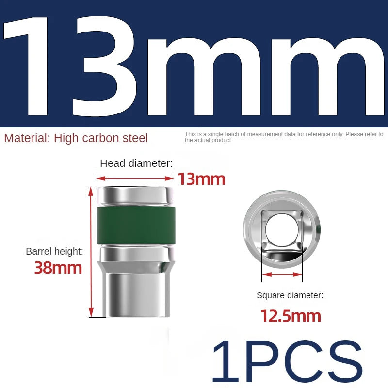 Jeu de Douilles 8-32 mm | Hexagonales 1/2" – Renforcées & Épaissies | Pour Clé à Chocs ou Pneumatique - BLACKBEARD OUTDOOR INDUSTRIES