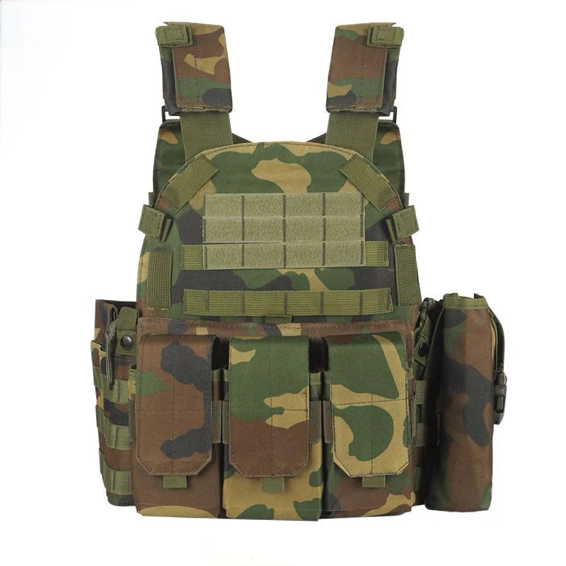 Gilet Tactique Porte-Plaque Enfant – Camouflage Militaire Respirant