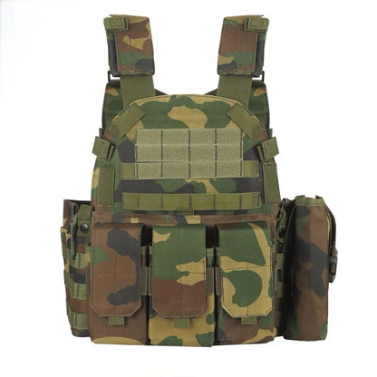 Gilet Tactique Porte-Plaque Enfant – Camouflage Militaire Respirant