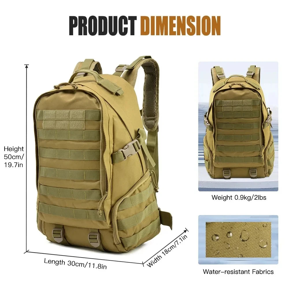 Sac à dos tactique 30 L MOLLE avec compartiment ordinateur