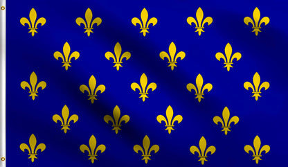 Drapeau France Royale – Bannière Napoléon III, Double Couture, Œillets Laiton
