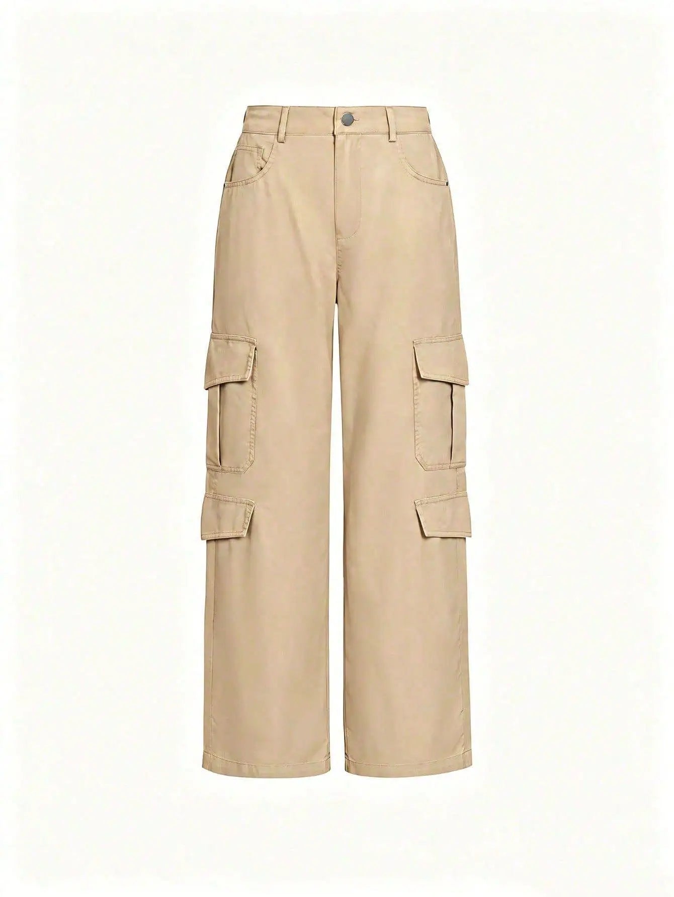 Women High Waisted Cargo Pants Multi-Pocket Wide Leg Casual Loose Fit Trouser - BLACKBEARD OUTDOOR INDUSTRIES