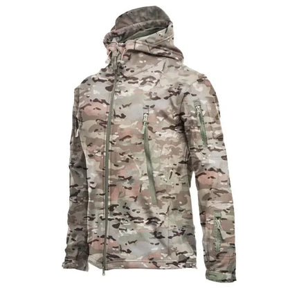 Veste Tactique Homme Softshell Techwear Coupe-Vent | Imperméable | Respirante | Polaire Intérieure | Capuche | 4 Saisons - BLACKBEARD OUTDOOR INDUSTRIES